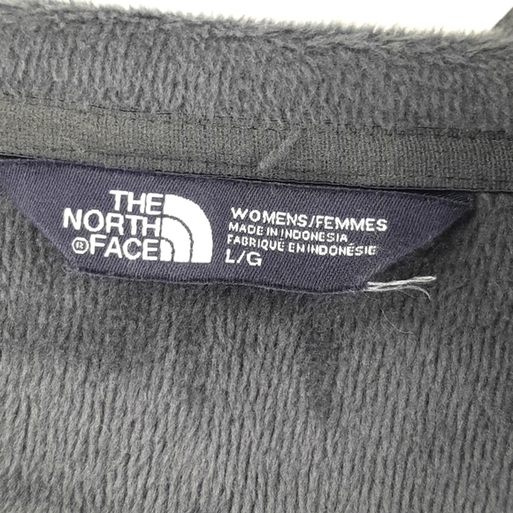 The North Face Hooded Sweatshirt Slacker Full Zip Size Large Gray Fleece Lined - Picture 10 of 14